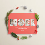 Weihnachten Weihnachten kühl, modern 4 Foto einfac<br><div class="desc">Farbenfrohe fröhliche Weihnachten Weihnachtstypografie 4 Foto Feriengestaltung. Rot,  Grün,  Marineblau und Rosa sind verfügbar.</div>