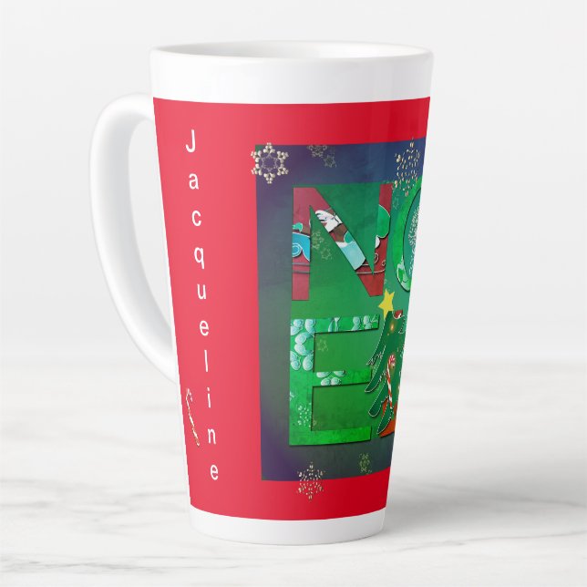 "Weihnachten" Weihnachten Latte Tasse (Linke Ecke)
