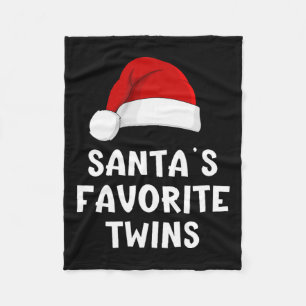 Weihnachten Weihnachten Lieblings-Twins Funny Xmas Fleecedecke