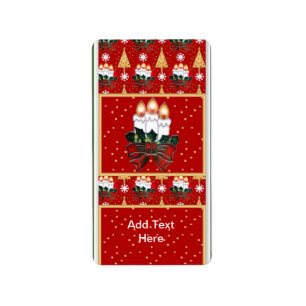 Weihnachten Weihnachten Miniatur Candy Bar Wrapper Adressaufkleber