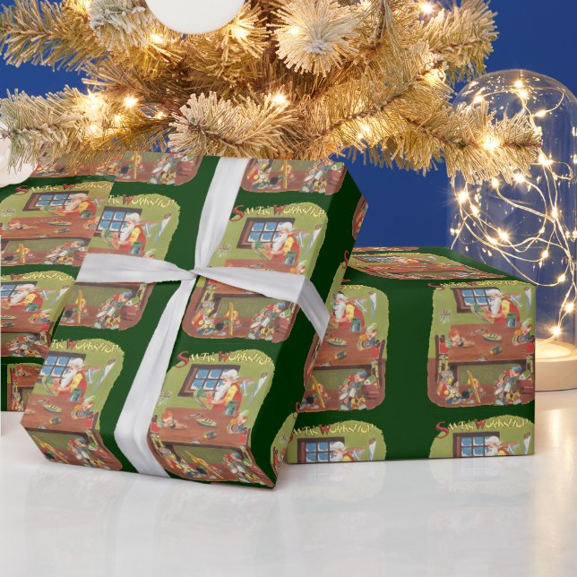 Weihnachten Weihnachten mit Elfen im Workshop Geschenkpapier (Feiertage)