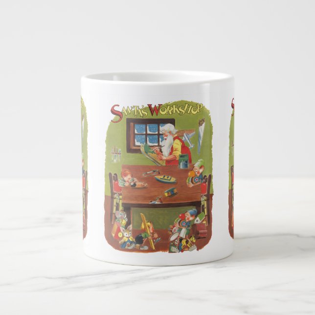 Weihnachten Weihnachten mit Elfen im Workshop Jumbo-Tasse (Vorderseite)