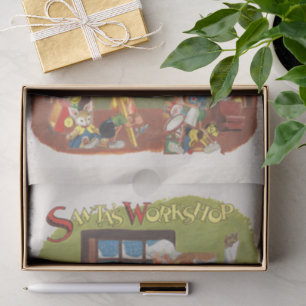 Weihnachten Weihnachten mit Elfen im Workshop Seidenpapier