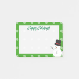 Weihnachten Weihnachten Niedlicher Cartoon Snowman Post-it Klebezettel