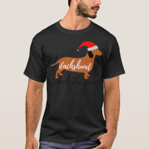 Weihnachten Weihnachten Niedlicher Hund Daschund d T-Shirt