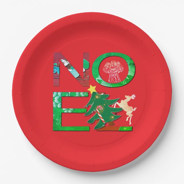 Weihnachten Weihnachten Pappteller (Vorderseite)