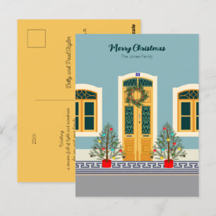 Weihnachten Weihnachten Portugiesisches Festhaus P Postkarte