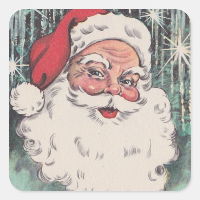 Weihnachten Weihnachten Quadratischer Aufkleber (Vorderseite)