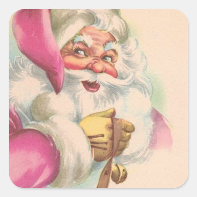 Weihnachten Weihnachten Quadratischer Aufkleber (Vorderseite)