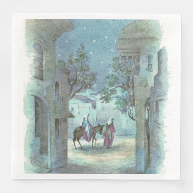 Weihnachten Weihnachten Religiöses Party Serviette (Vorderseite)