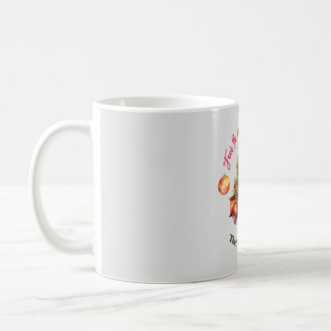 Weihnachten Weihnachten Roter LKW Farbe Wasser Kaffeetasse (Links)