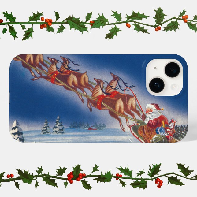 Weihnachten, Weihnachten, Schlitten mit Rentier Case-Mate iPhone Hülle (Von Creator hochgeladen)