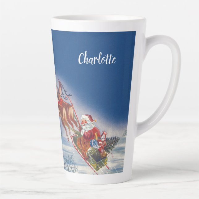 Weihnachten, Weihnachten, Schlitten mit Rentier Milchtasse (Rechts)