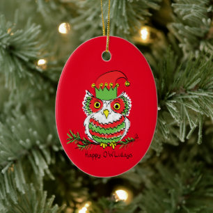 Weihnachten Weihnachten Sonnenlicher Cartoon Keramik Ornament