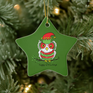 Weihnachten Weihnachten Sonnenlicher Cartoon Keramik Ornament