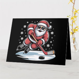 Weihnachten Weihnachten Spielen Eishockey Weihnach Karte