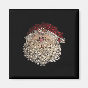 Weihnachten-Weihnachten-Stein-Weiß-Weihnachten Magnet