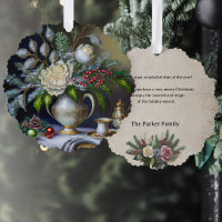 Weihnachten Weihnachten Stillleben mit Rose und Ur