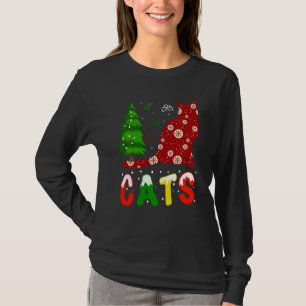 Weihnachten Weihnachten T-Shirt für Katze Lover Ka