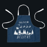Weihnachten Weihnachten Traditionelles blaues Foto Schürze<br><div class="desc">Weihnachten Weihnachten Traditionelles,  modernes marinebasisches Foto bevorzugt Backen Schürze Geschenk Design.</div>