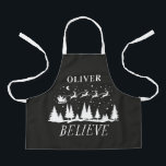 Weihnachten Weihnachten Traditionelles blaues Foto Schürze<br><div class="desc">Weihnachten Weihnachten Traditioneller Urlaub Schwarz-Weiß Gefallen Backen Schürze Geschenk Design.</div>