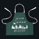 Weihnachten Weihnachten Traditionelles grünes Foto Schürze<br><div class="desc">Weihnachten Weihnachten Traditionelles,  modernes Grün und Weiß Foto bevorzugen Backen Schürze Geschenk Design.</div>