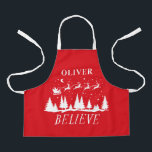 Weihnachten Weihnachten traditionelles rotes Foto Schürze<br><div class="desc">Weihnachten Weihnachten Traditionelles,  modernes Foto in Rot und Weiß bevorzugt Backen Schürze Geschenk Design.</div>