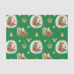 Weihnachten Weihnachten und Dekorationen Grün Seidenpapier