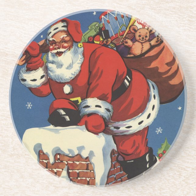 Weihnachten, Weihnachten Weihnachten Der Weihnacht Sandstein Untersetzer (Vorne)
