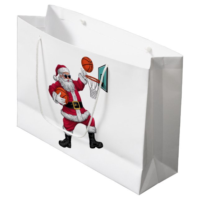 Weihnachten Weihnachten Weihnachten Dunkeln ein Ba Große Geschenktüte (Vorderseite Schrägansicht)