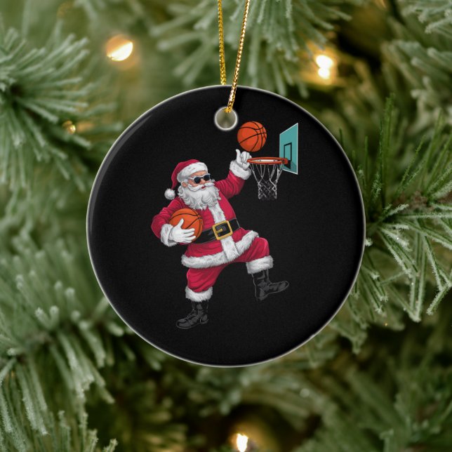 Weihnachten Weihnachten Weihnachten Dunkeln ein Ba Keramik Ornament (Baum)