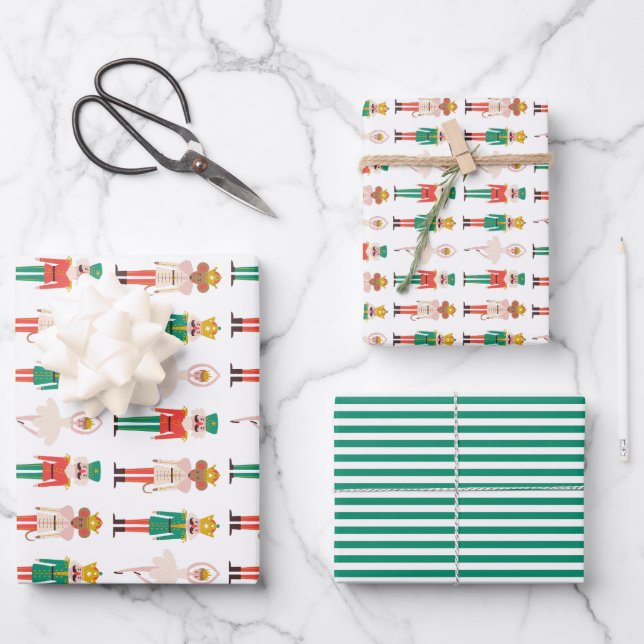 Weihnachten Weihnachten Weihnachten Geschenkpapier Set (Vorderseite)