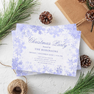 Weihnachten Weihnachten Weihnachten Navy Blue Snow Einladung