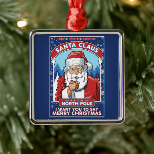Weihnachten Weihnachten Weihnachten sagt Frohe Wei Ornament Aus Metall