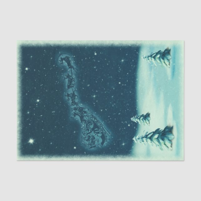 Weihnachten Weihnachten Weihnachten Sleigh Winter  Seidenpapier (Vorderseite)