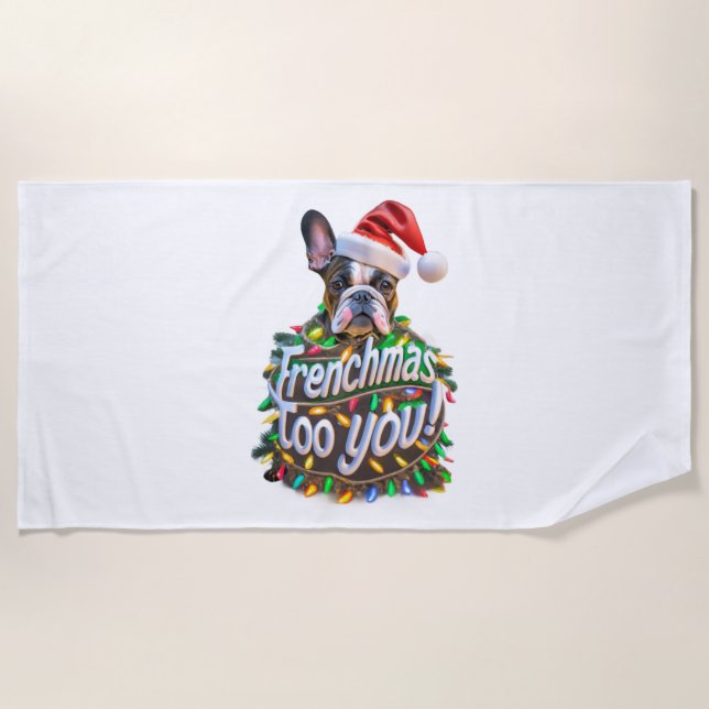 Weihnachten Weihnachten Weihnachten Weihnachtslich Strandtuch (Vorderseite)