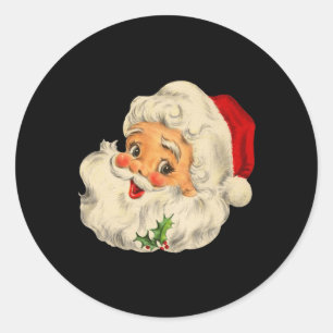 Weihnachten Weihnachten Weihnachten Weihnachtsmann Runder Aufkleber