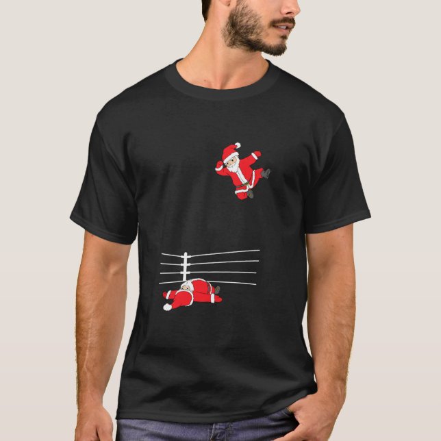 Weihnachten Weihnachten Weihnachten Wrestling Weih T-Shirt (Vorderseite)