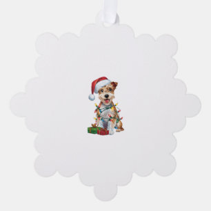 Weihnachten Weihnachten Weihnachts-Silky-Terrier-H Ornament Karte