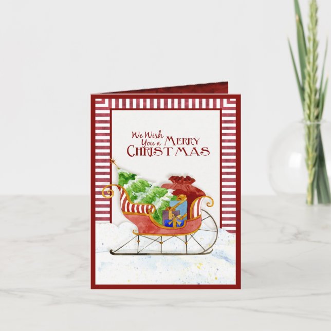 Weihnachten Weihnachten Weihnachts-Sleigh Candy Ca (Vorderseite)