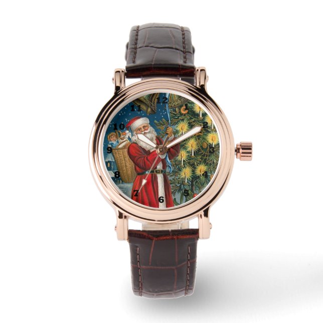Weihnachten Weihnachten Weihnachtsfeiertag Armbanduhr (Vorderseite)