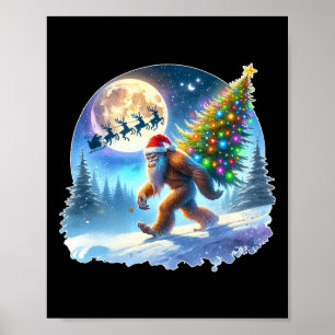 Weihnachten Weihnachten Weihnachtsfeiertag Sasquat Poster