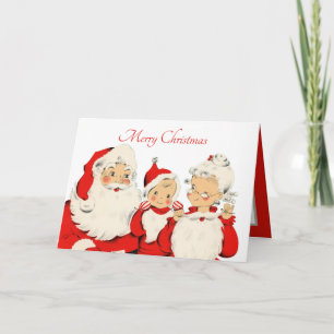 Weihnachten Weihnachten Weihnachtsfrau Claus füge  Karte