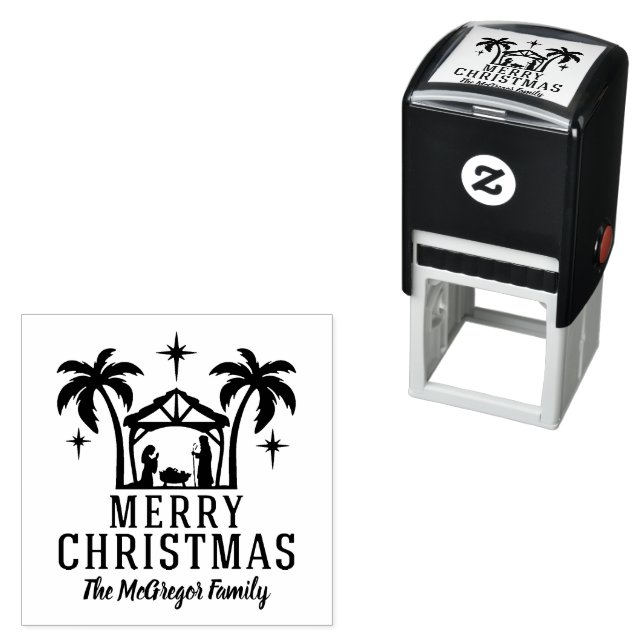 Weihnachten Weihnachten Weihnachtsgeburt Name Permastempel (Beispiel)