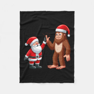 Weihnachten Weihnachten Weihnachtsmann Bigfoot Hoc Fleecedecke