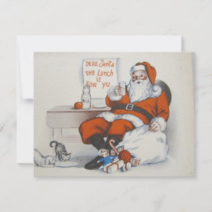 Weihnachten Weihnachten Weihnachtsmann Enjoys Milc