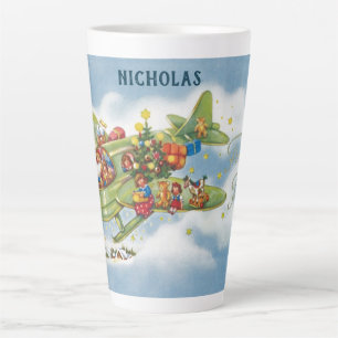 Weihnachten, Weihnachten, Weihnachtsmann fliegen e Milchtasse