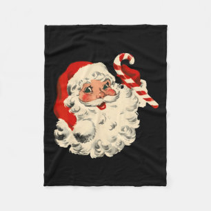 Weihnachten Weihnachten Weihnachtsmann Gesicht Fun Fleecedecke