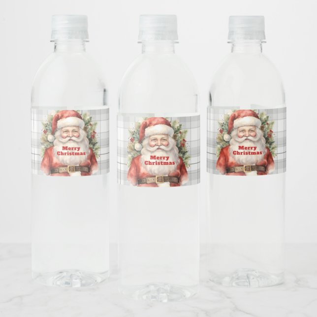 Weihnachten Weihnachten Weihnachtsmann Lächeln (Flaschen)