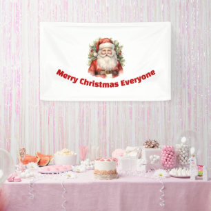 Weihnachten Weihnachten Weihnachtsmann Lächeln Banner